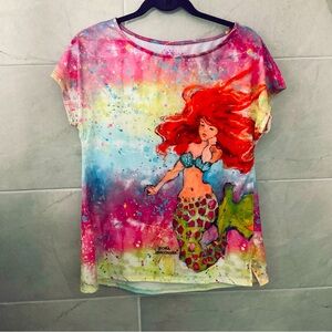 Colorful Mermaid Tie Dye Women's Top